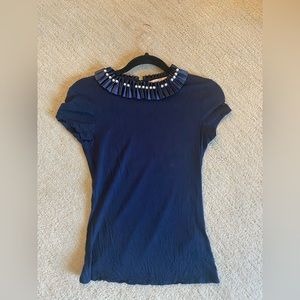 Ted Baker London Pearl Pleated Collar Shirt